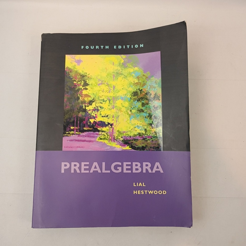Prealgebra 4th Edition by Margaret L. Lial and Diana L. Hestwood, Paperback Good